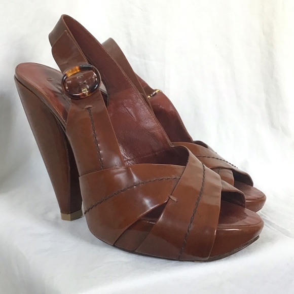 Marc Jacobs 2006 Fall peep toe sling Leather Heels - Picture 2 of 16